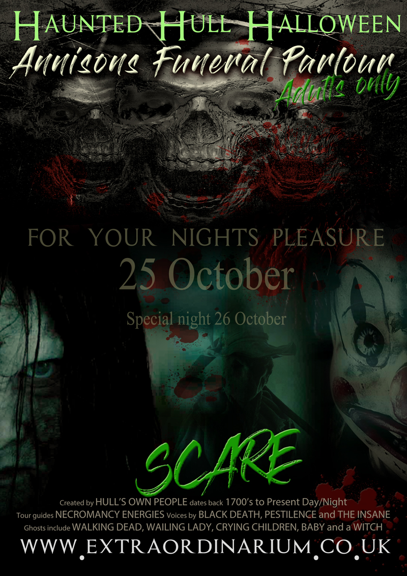 Hull Halloween Scare event and festevil ghost tours, walks in hull